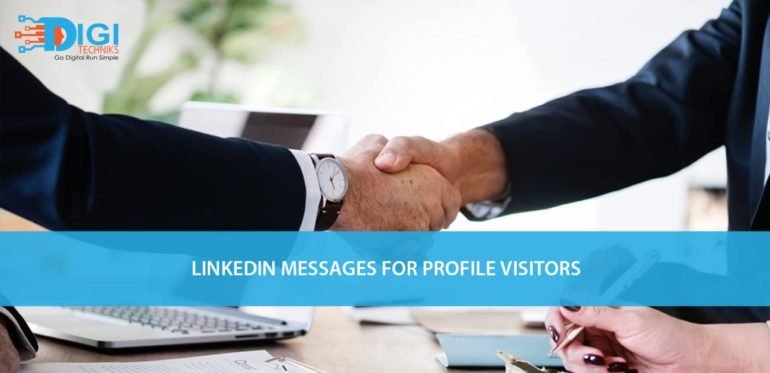 Sample messages for LinkedIn profile visitors