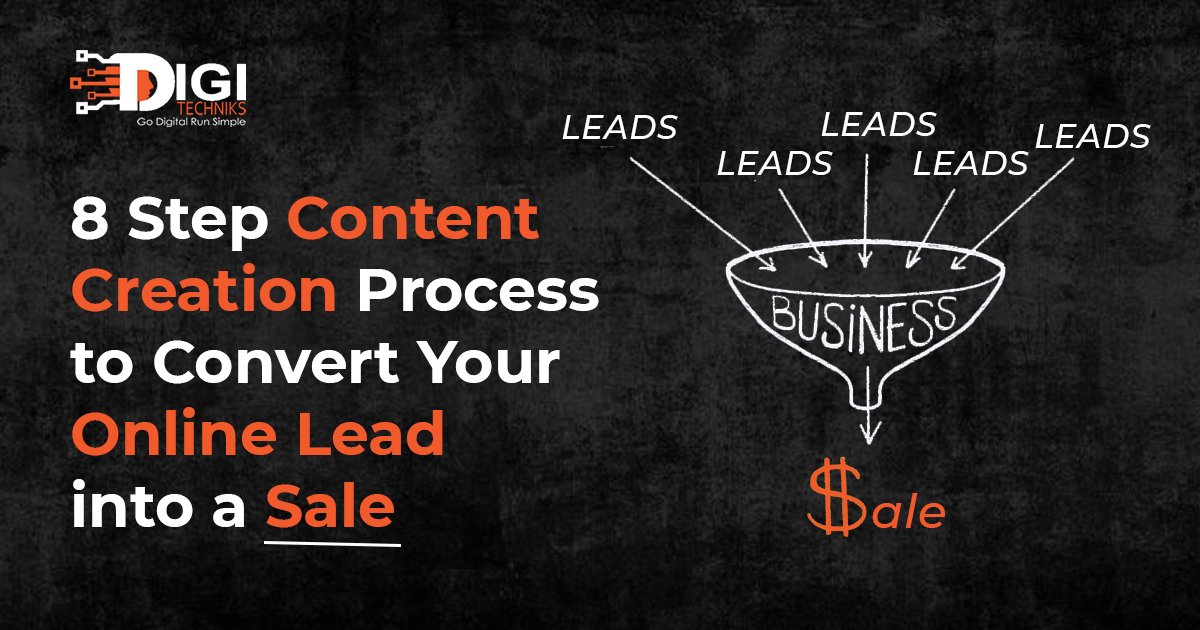 8-Step Content Creation Process That Converts Online Lead in to a Sale